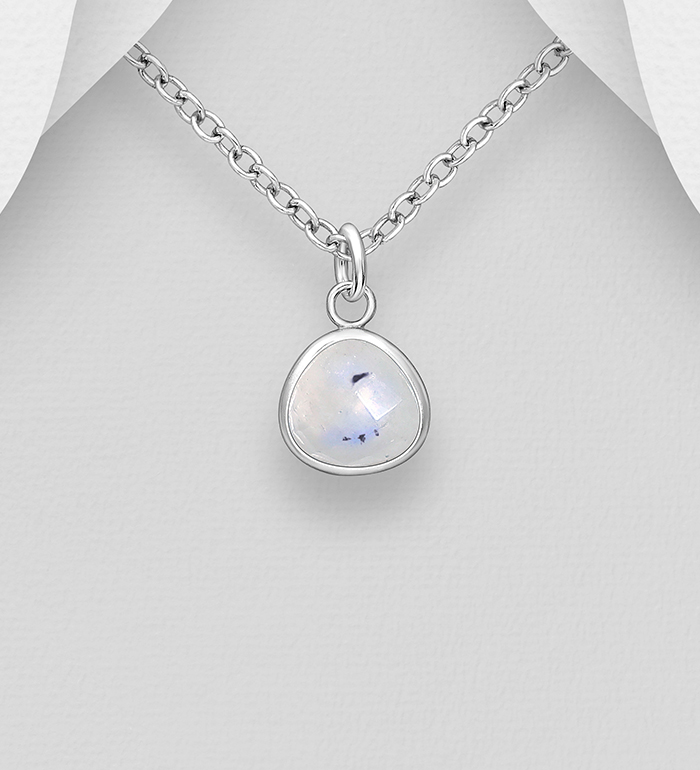 Wholesale 925 Sterling Silver Pendant Decorated With Various Gemstones - SKU #883-8643