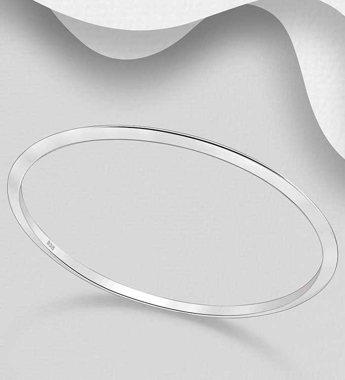Wholesale 925 Sterling Silver Bangle - SKU #706-37213