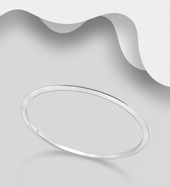 Wholesale 925 Sterling Silver Bangle - SKU #706-37213