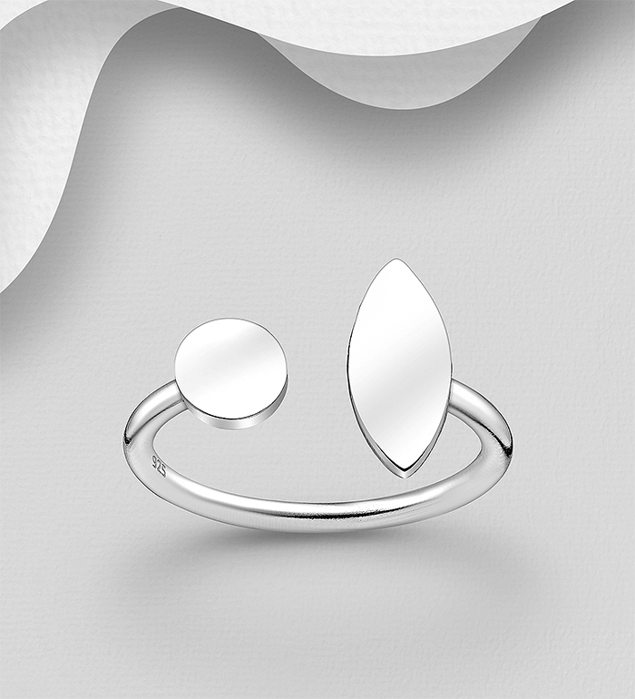 Wholesale 925 Sterling Silver Adjustable Ring - SKU #706-37266