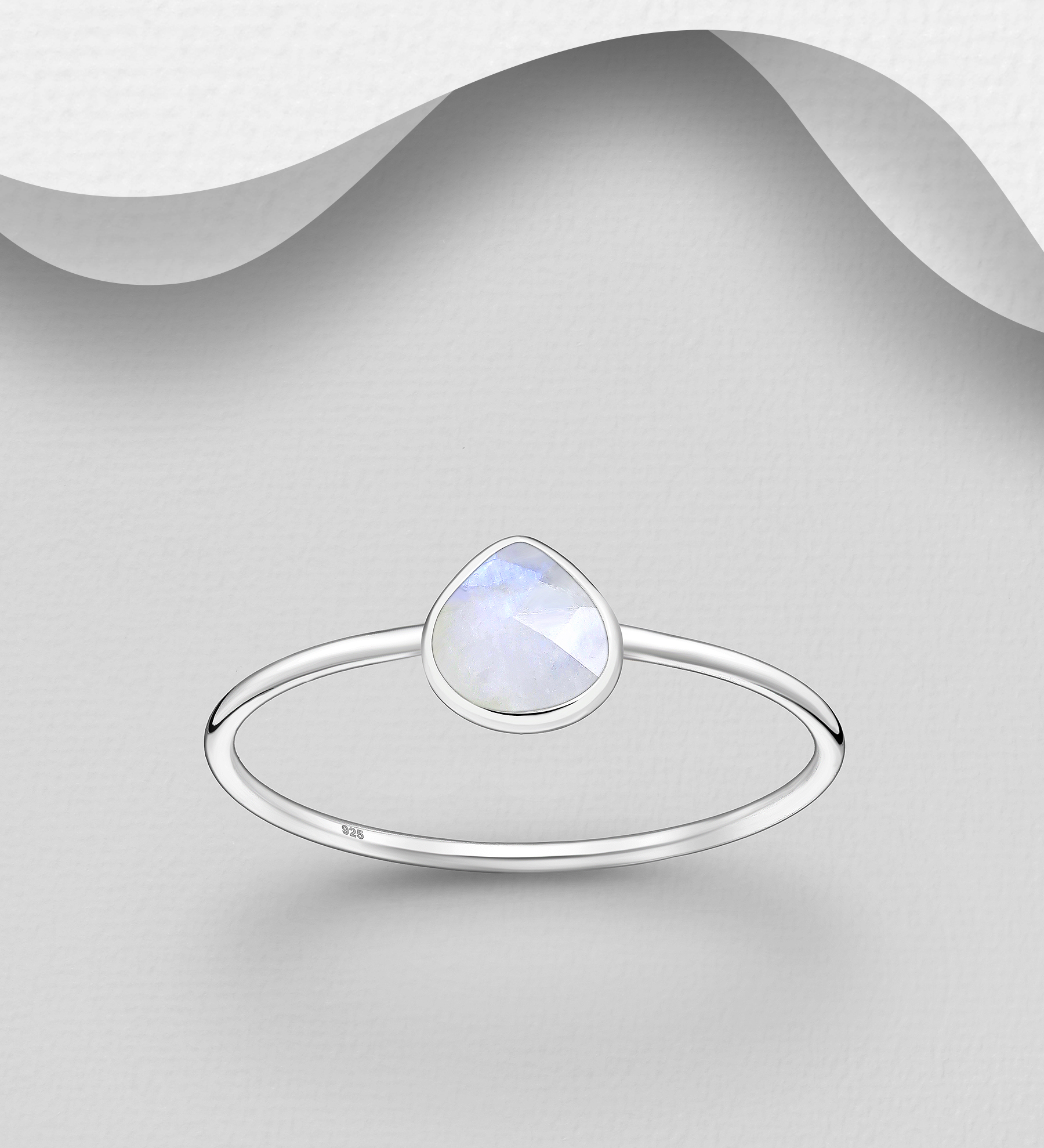 Wholesale 925 Sterling Silver Ring, Decorated with Various Gemstones - SKU #781-7701