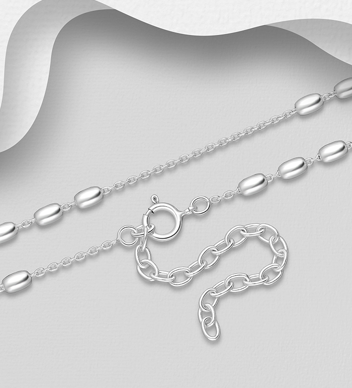 Wholesale 925 Sterling Silver Chain, 2.5 mm Wide, Made in Thailand - SKU #706-38099