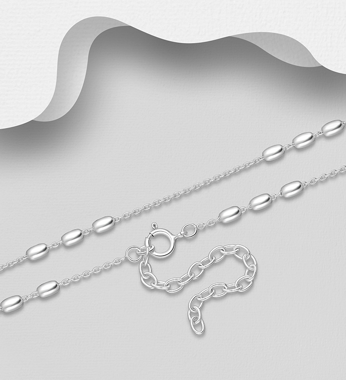 Wholesale 925 Sterling Silver Chain, 2.5 mm Wide, Made in Thailand - SKU #706-38099
