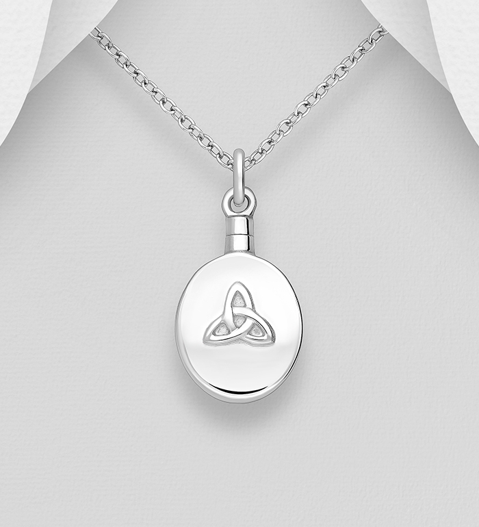 Wholesale 925 Sterling Silver Celtic Perfume Bottle Pendant - SKU #767-1882