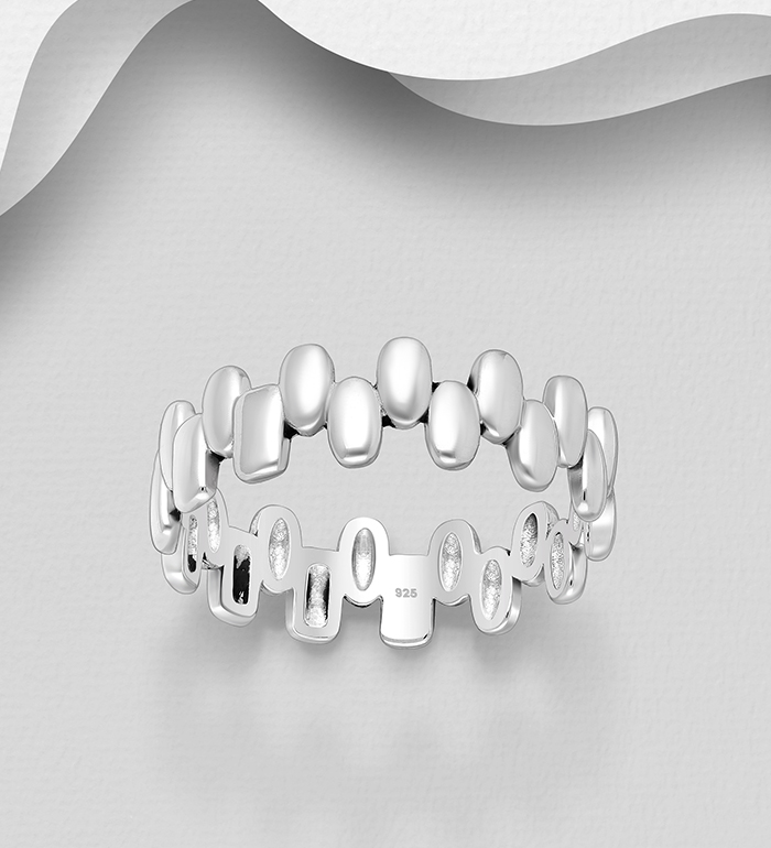 Wholesale 925 Sterling Silver Oxidized Ring - SKU #706-38448
