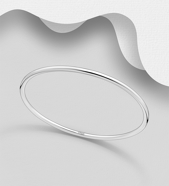 Wholesale 925 Sterling Silver Bangle - SKU #706-38479