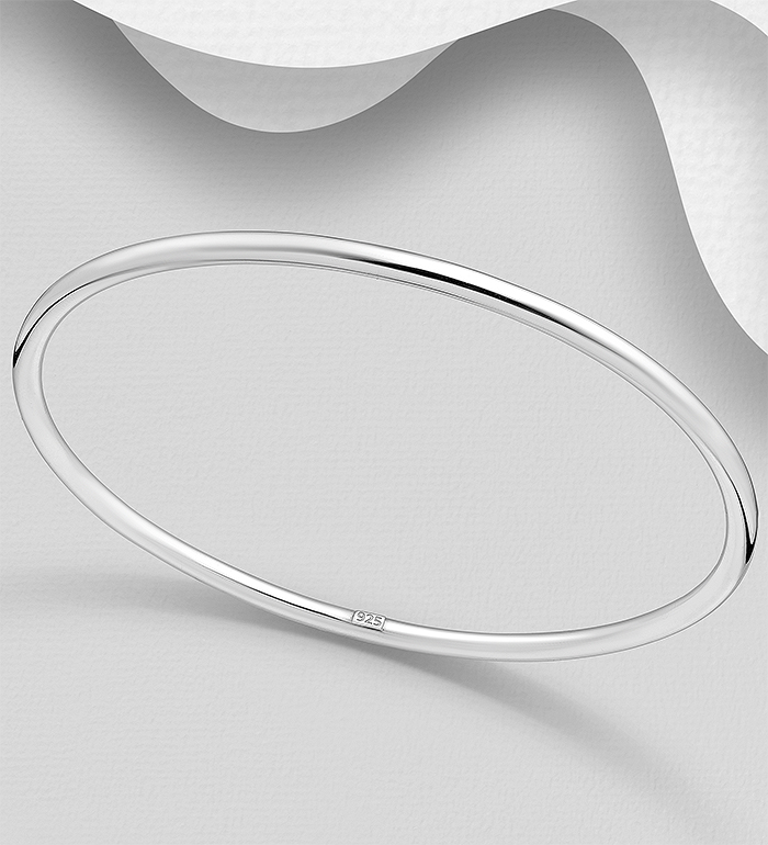 Wholesale 925 Sterling Silver Bangle - SKU #706-38479