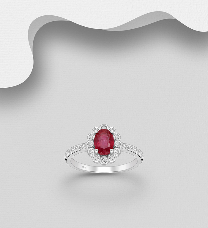 La Preciada - Wholesale 925 Sterling Silver Ring, Decorated with Various Gemstones - SKU #1181-5060