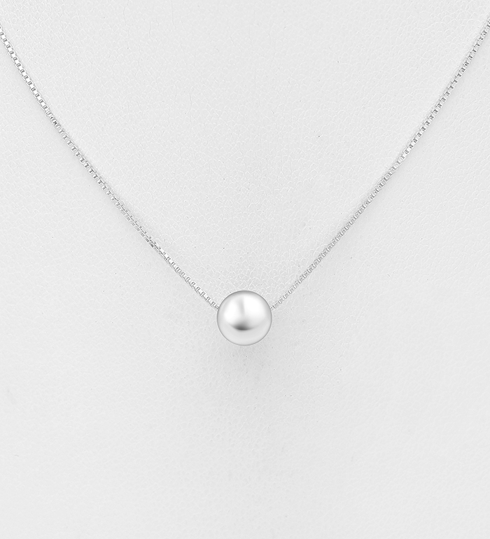 Wholesale 925 Sterling Silver Ball Necklace - SKU #706-38626