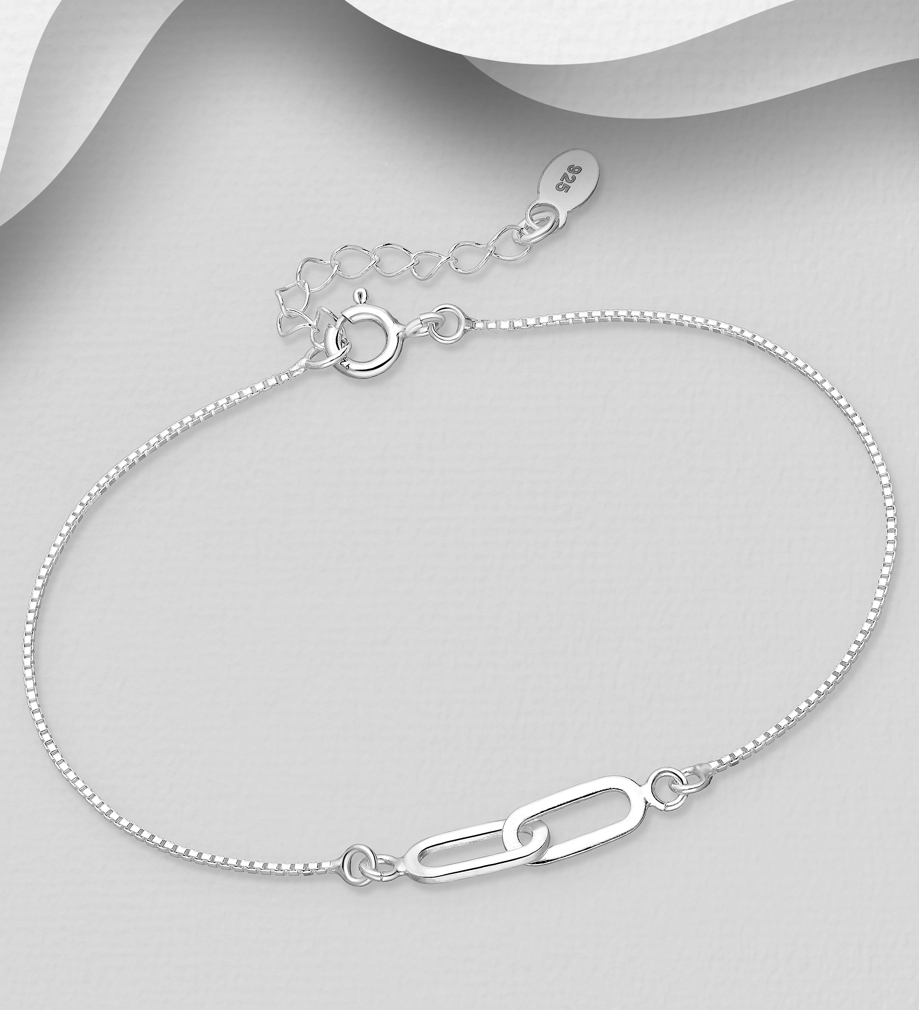 Wholesale 925 Sterling Silver Links Bracelet - SKU #706-38766