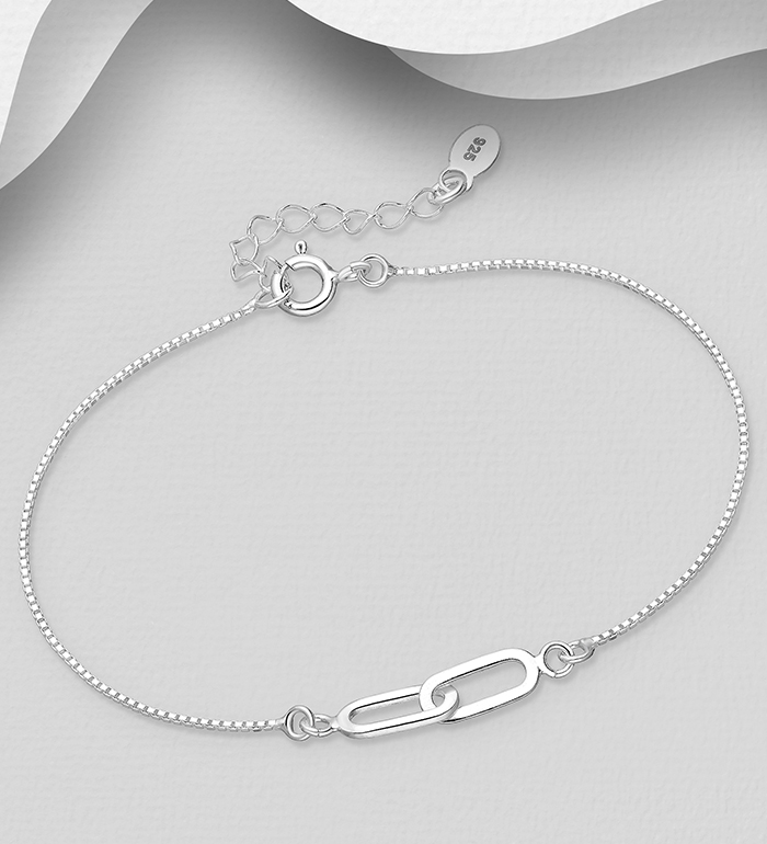 Wholesale 925 Sterling Silver Links Bracelet - SKU #706-38766