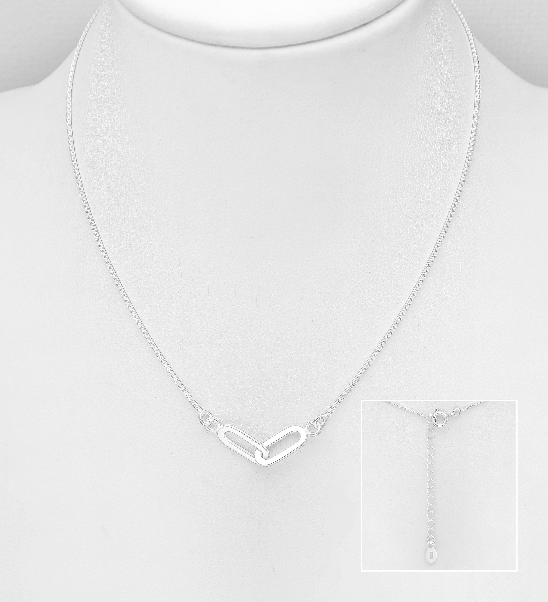 Wholesale 925 Sterling Silver Links Necklace - SKU #706-38767