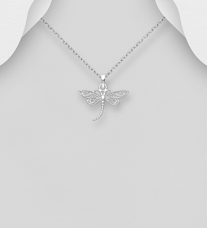 Wholesale 925 Sterling Silver Dragonfly Pendant - SKU #706-38888