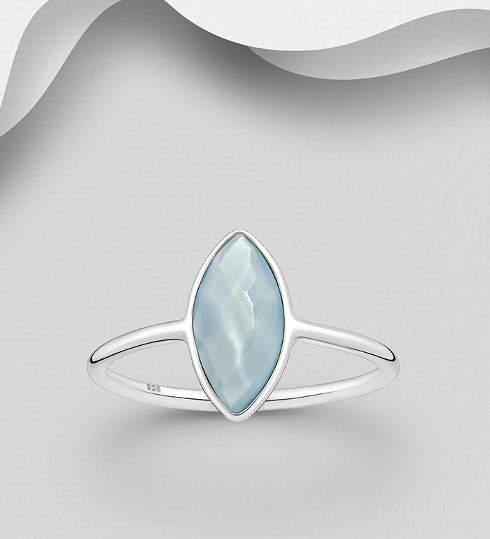 Wholesale 925 Sterling Silver Ring, Decorated with Various Gemstones - SKU #883-9696