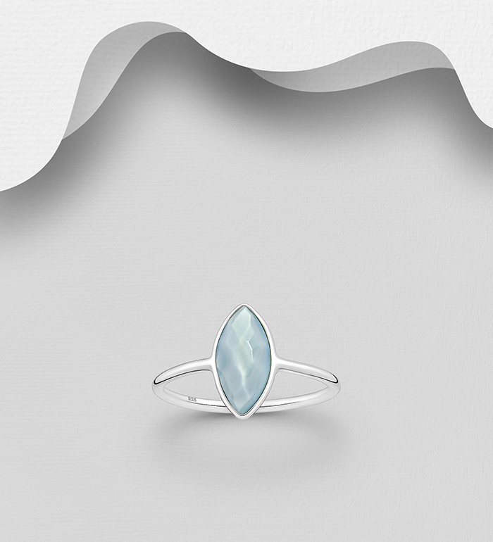 Wholesale 925 Sterling Silver Ring, Decorated with Various Gemstones - SKU #883-9696