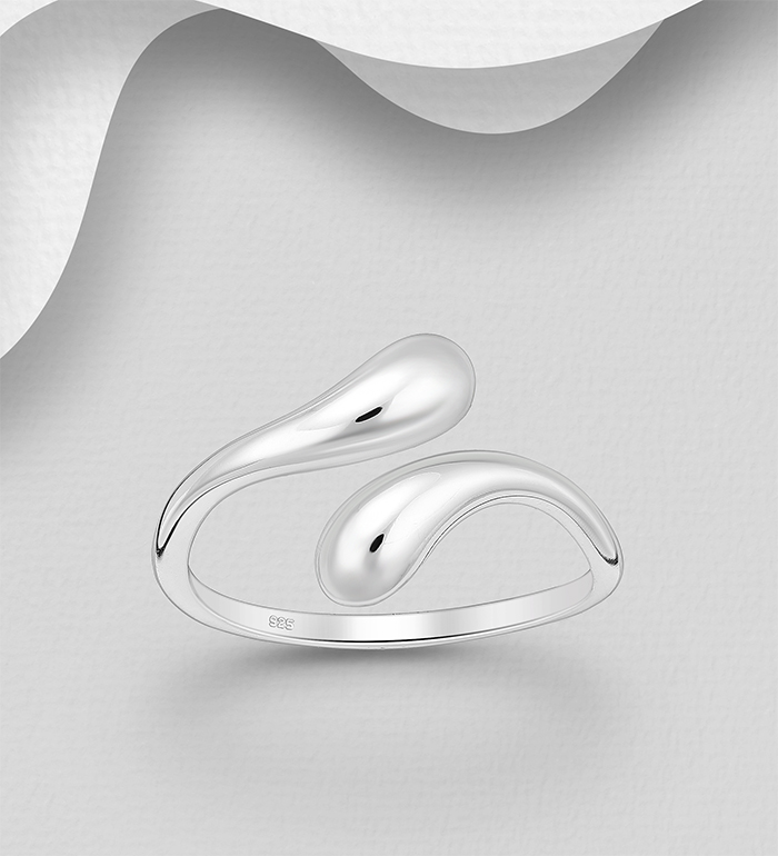 Wholesale 925 Sterling Silver Adjustable Ring - SKU #1063-4820