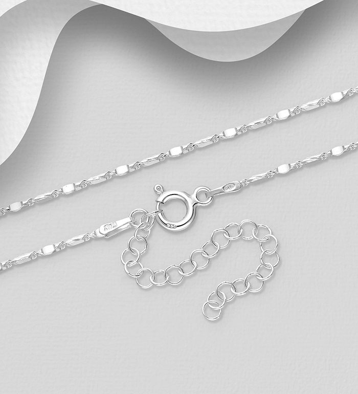 Italian Delight - Wholesale 925 Sterling Silver Chain, 1 mm Wide, Made in Italy - SKU #706-39006