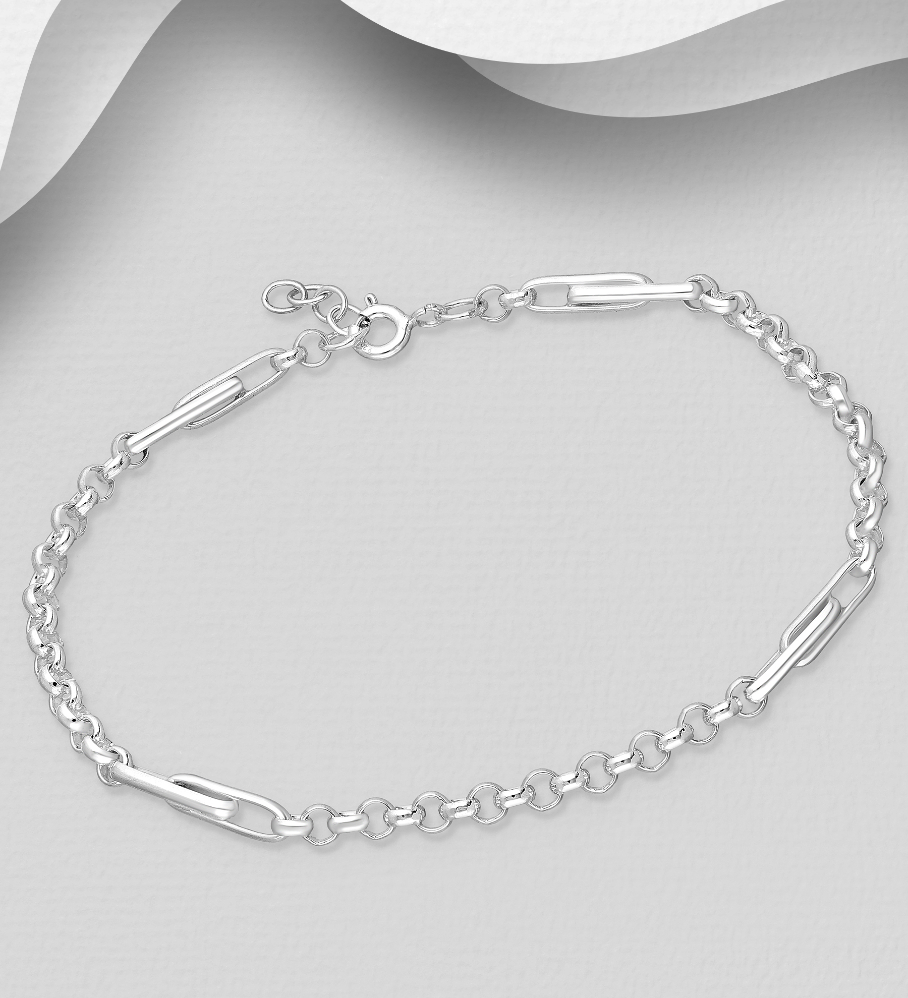 Wholesale 925 Sterling Silver Chain Bracelet - SKU #706-39032