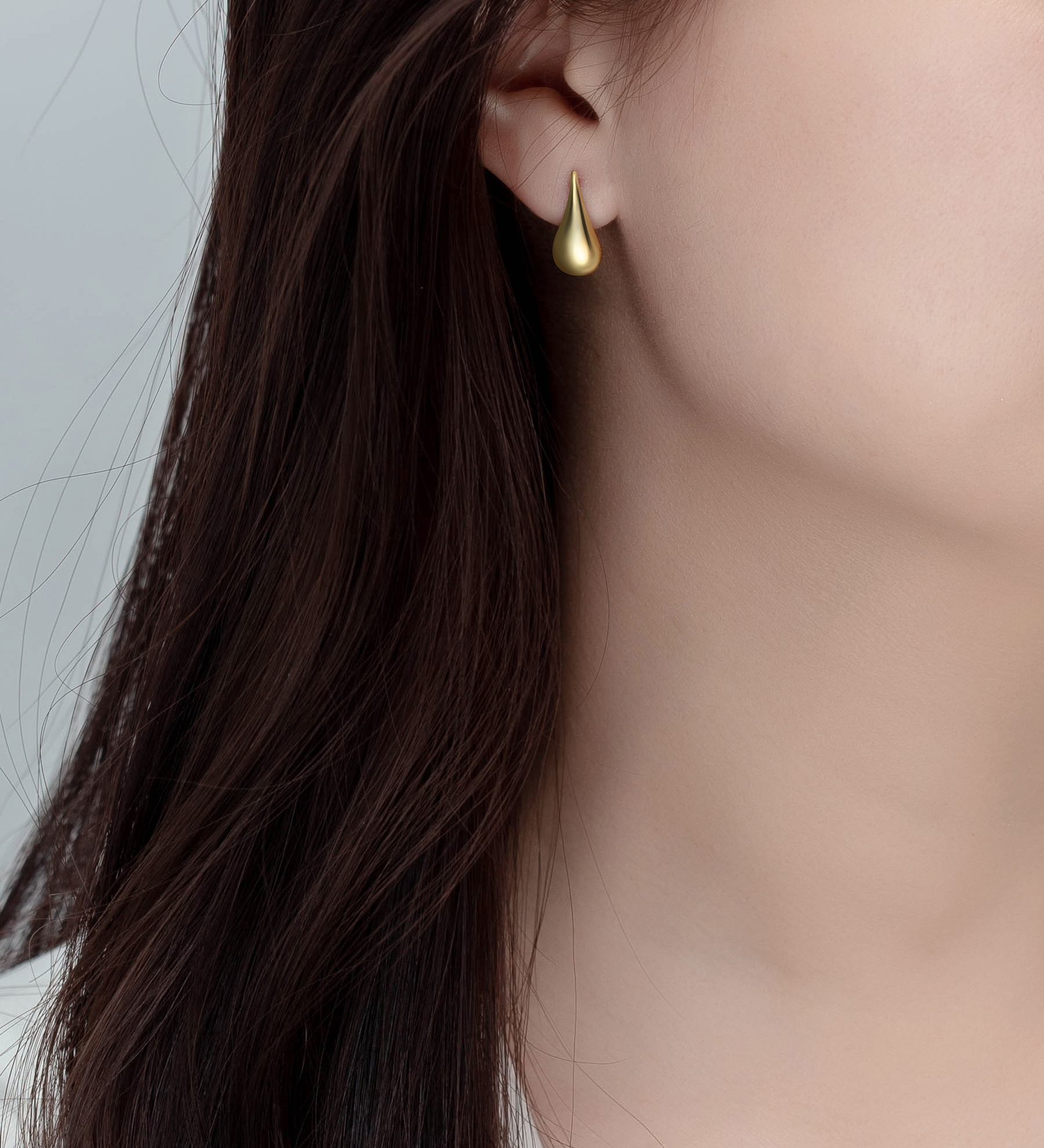 Wholesale 925 Sterling Silver Push-Back Earrings, Plated with 0.5 Micron 14K Yellow Gold - SKU #706-38993G