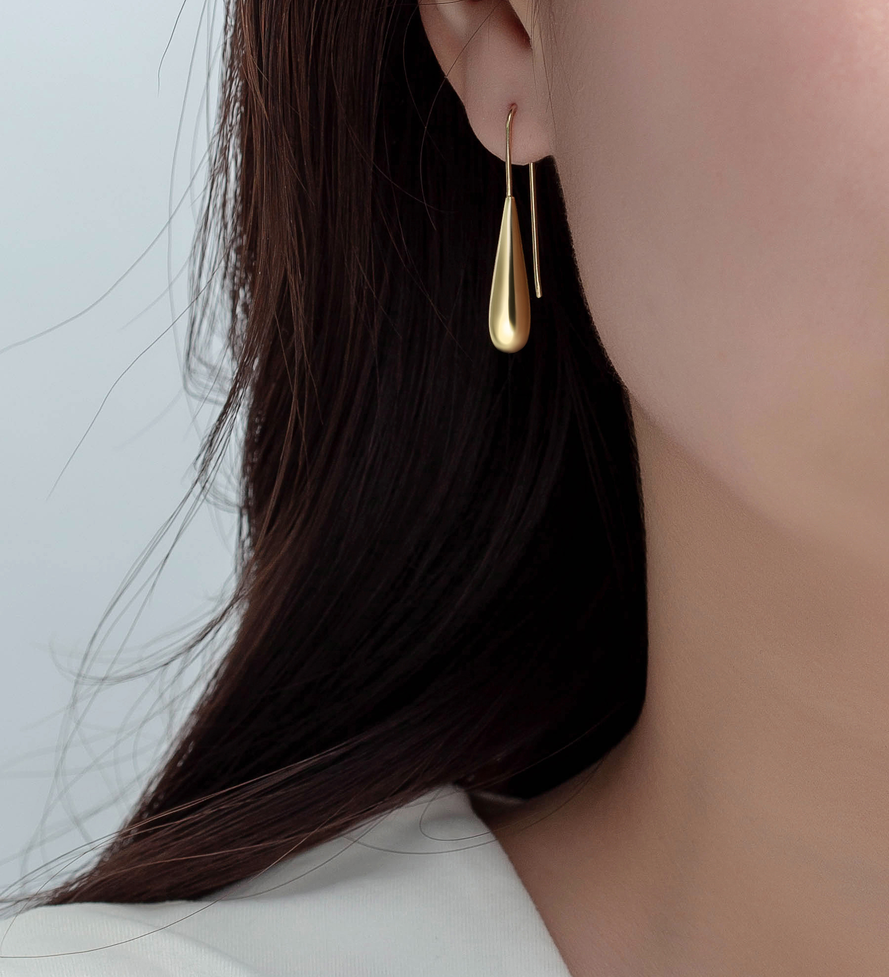 Wholesale 925 Sterling Silver Hook Earrings, Plated with 0.5 Micron 14K Yellow Gold - SKU #706-38995G