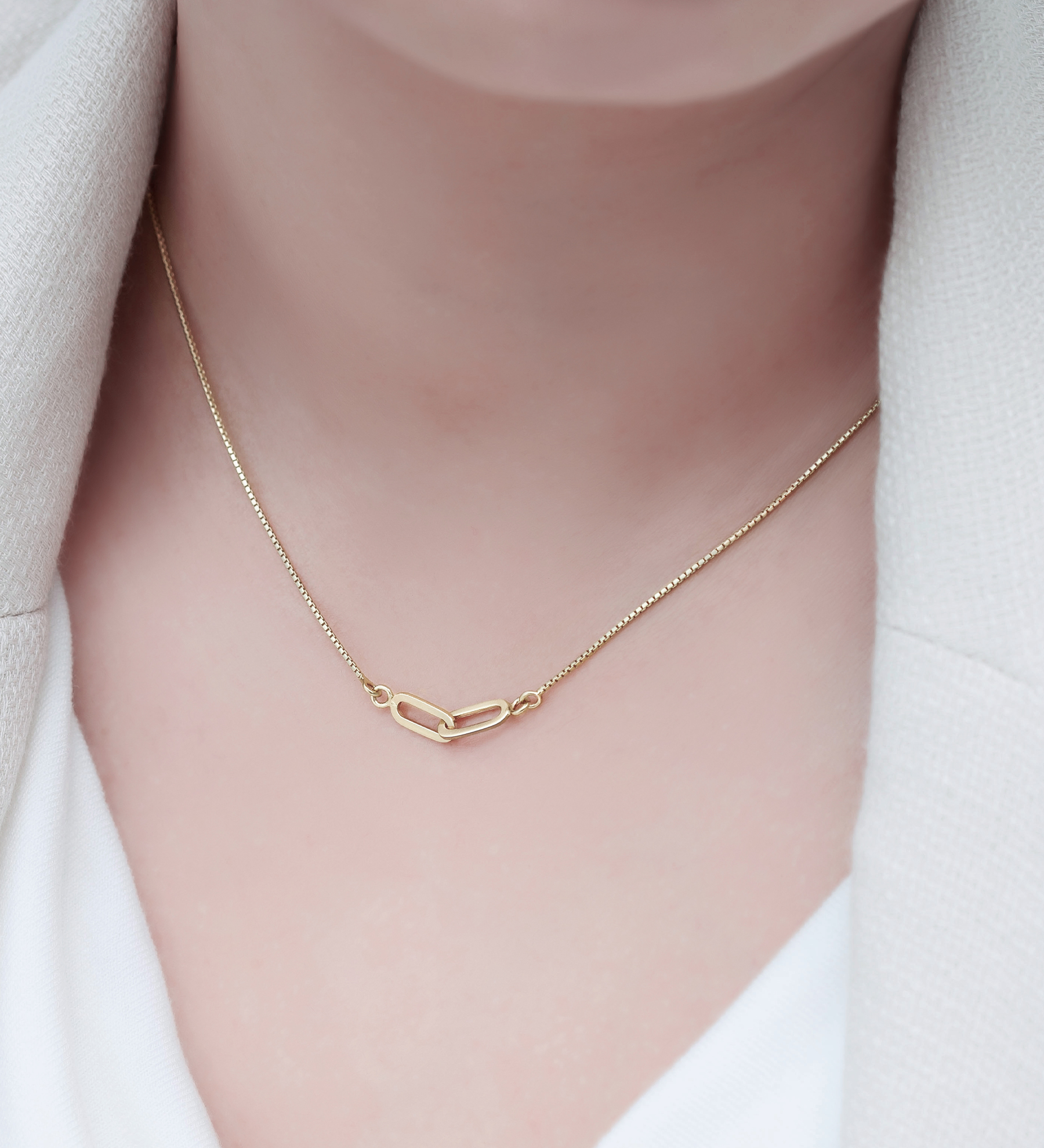 Wholesale 925 Sterling Silver Links Necklace, Plated with 0.5 Micron 14K Yellow Gold - SKU #706-38767G