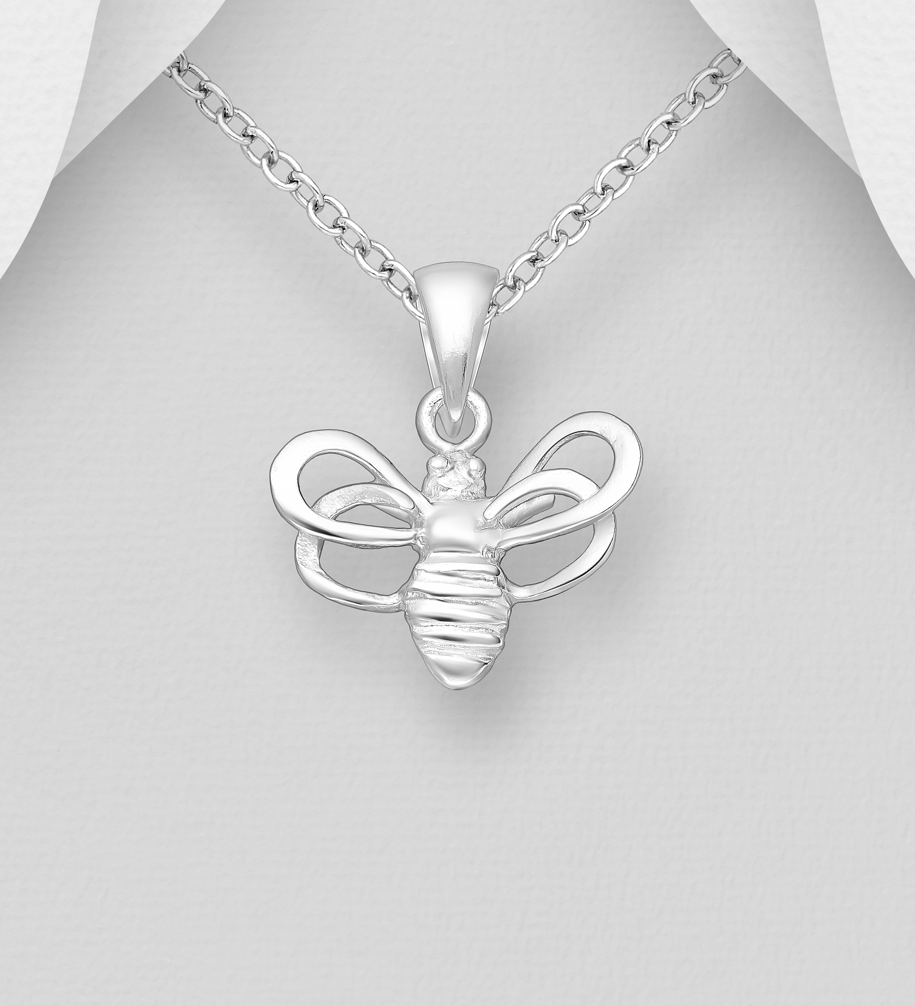 Wholesale 925 Sterling Silver Bee Pendant - SKU #706-39193