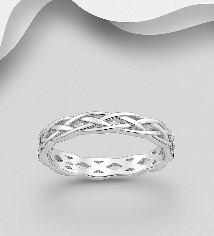 Wholesale 925 Sterling Silver Celtic Weave Ring - SKU #767-1974