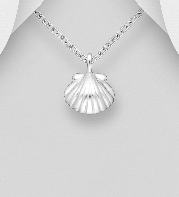 Wholesale 925 Sterling Silver Shell Pendant - SKU #1063-4953