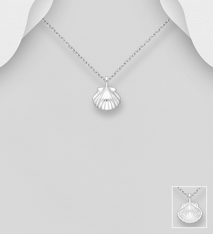 Wholesale 925 Sterling Silver Shell Pendant - SKU #1063-4953