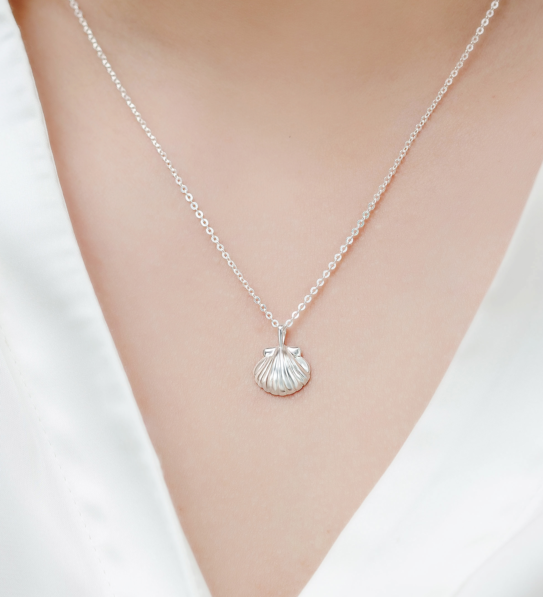 Wholesale 925 Sterling Silver Shell Pendant - SKU #1063-4953