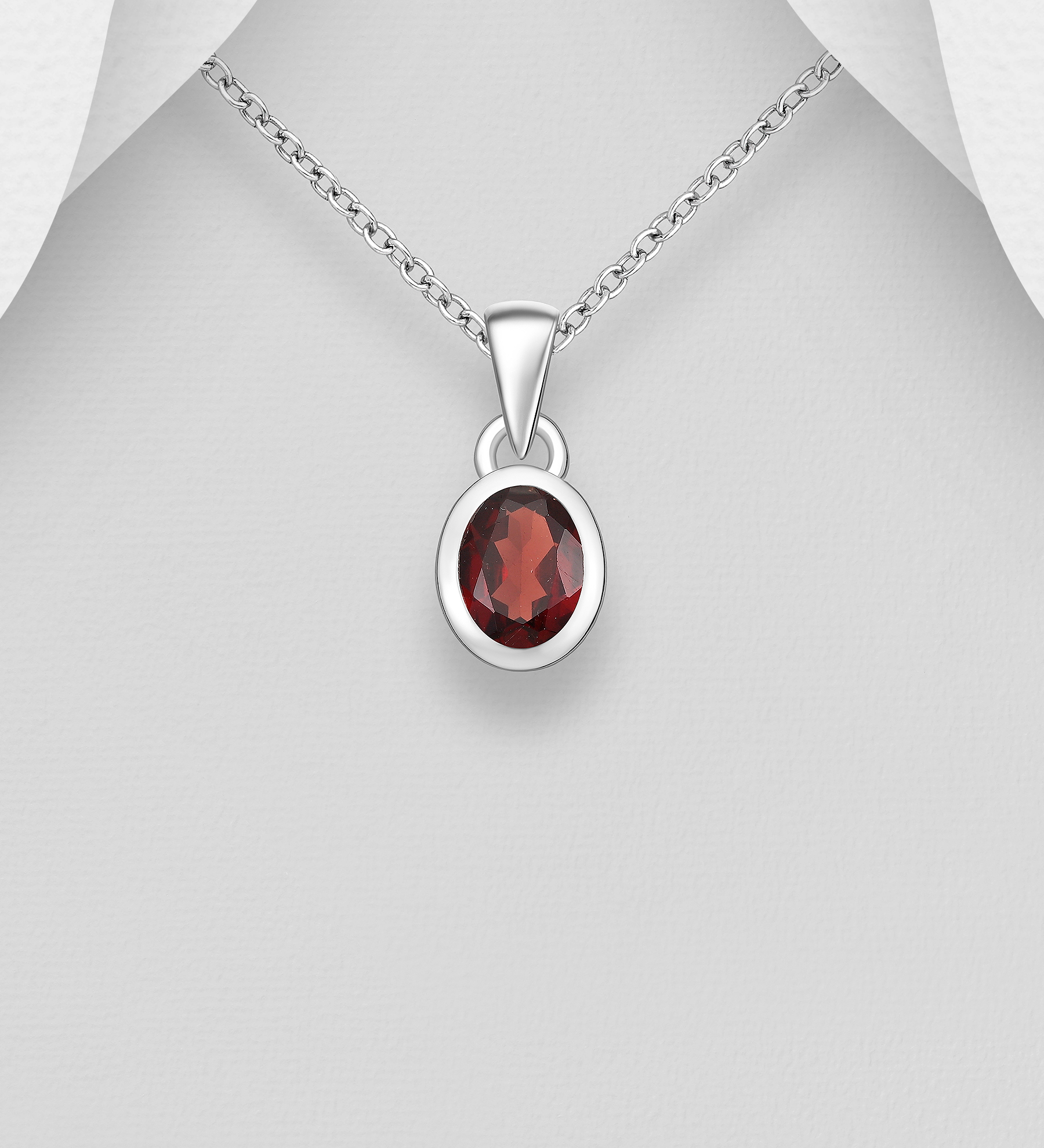 Wholesale 925 Sterling Silver Pendant, Decorated with Various Gemstones - SKU #883-10096