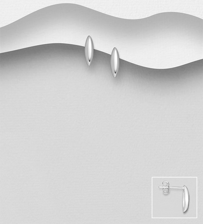 Wholesale 925 Sterling Silver Push-Back Earrings - SKU #706-39871
