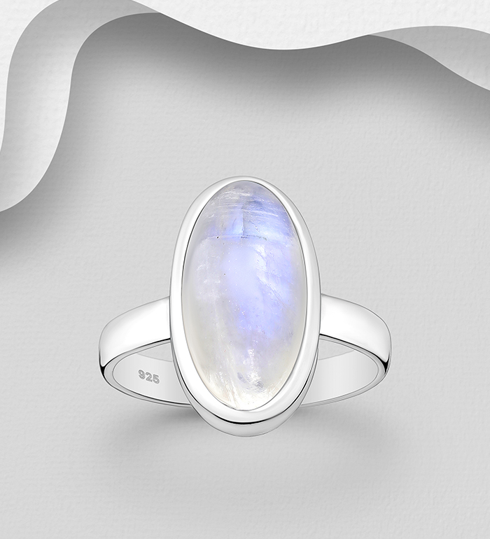 Wholesale 925 Sterling Silver Ring, Decorated with Various Gemstones - SKU #883-10106