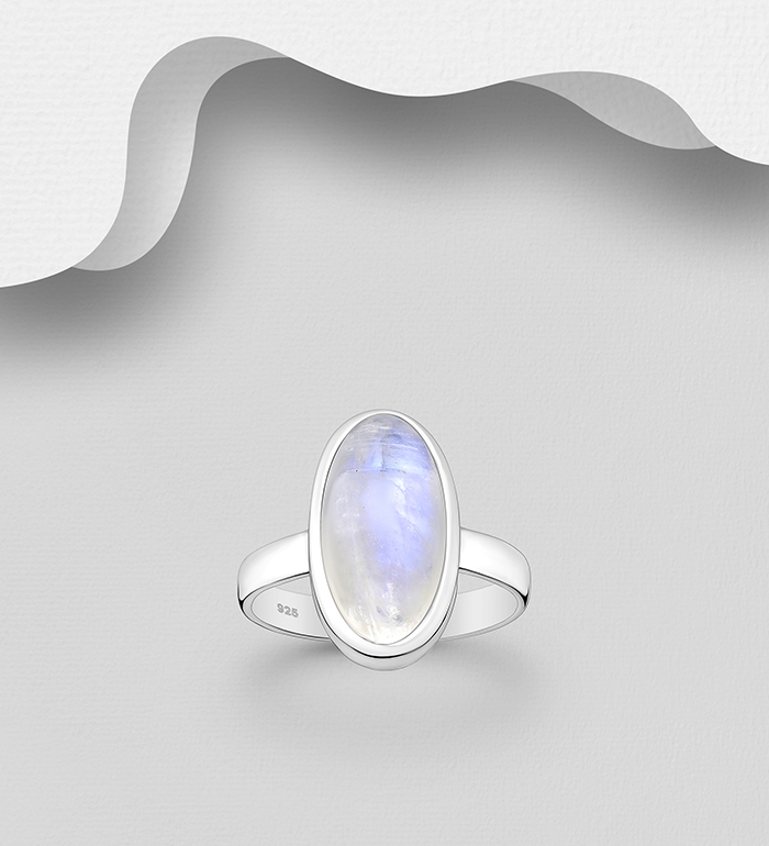 Wholesale 925 Sterling Silver Ring, Decorated with Various Gemstones - SKU #883-10106