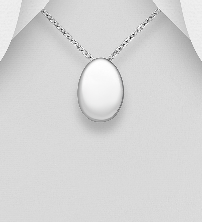 Wholesale 925 Sterling Silver Oval Pendant - SKU #706-39920