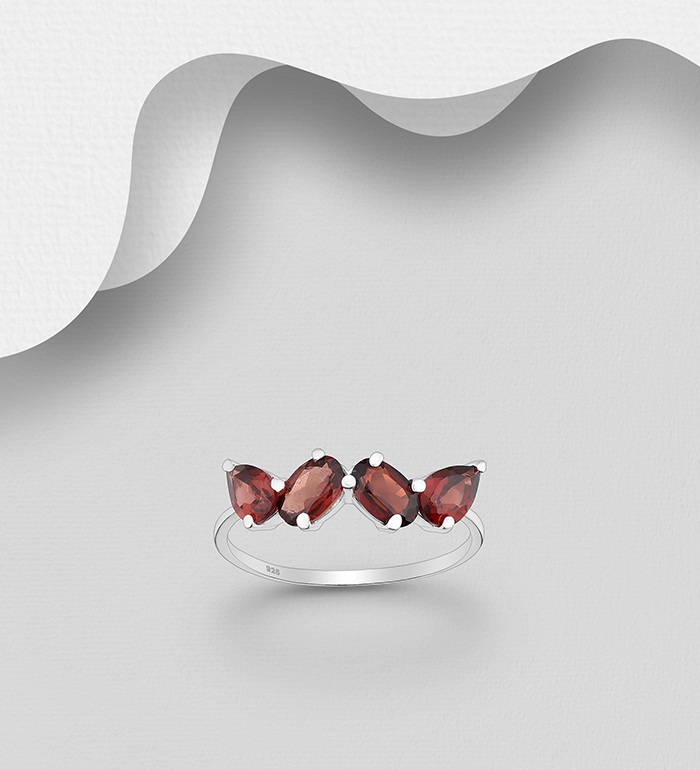 La Preciada - Wholesale 925 Sterling Silver Ring, Decorated with Various Gemstones - SKU #1181-5283