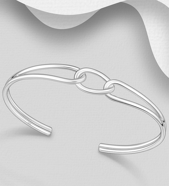 Wholesale 925 Sterling Silver Links Cuff - SKU #706-39949