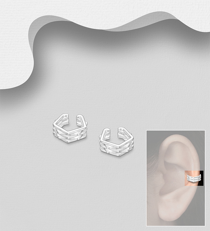 Wholesale 925 Sterling Silver Ear Cuffs  - SKU #706-39960