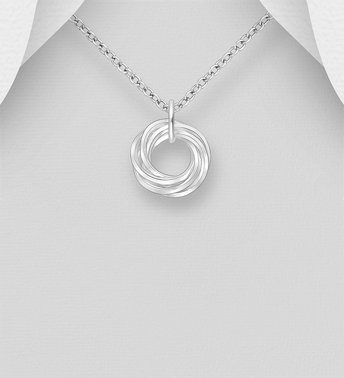 Wholesale 925 Sterling Silver Interlock Pendant - SKU #706-39961