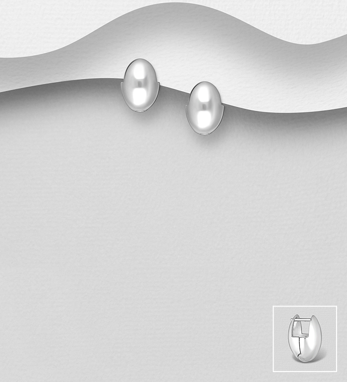 Wholesale 925 Sterling Silver Hoop Earrings - SKU #706-40007