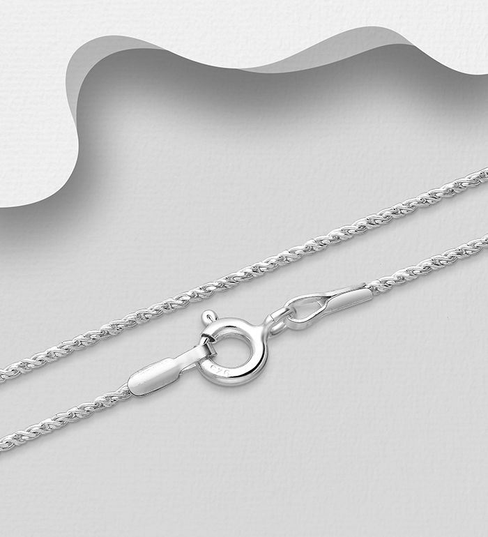 Wholesale 925 Sterling Silver Giotto Chain, 1 mm Wide, Made In Thailand. - SKU #706-5363