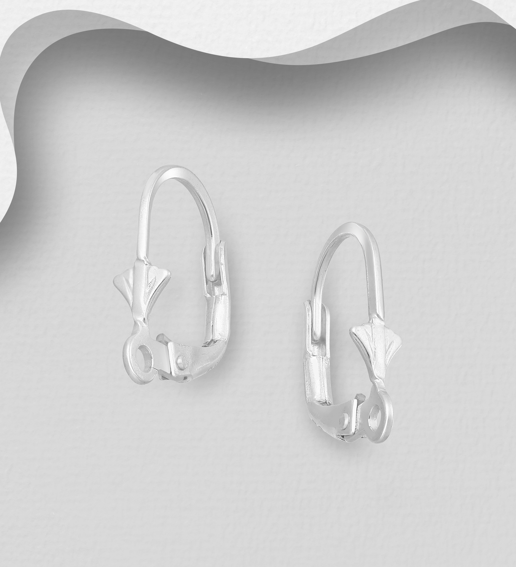 Wholesale Silver Findings Lever Back - SKU #533-10