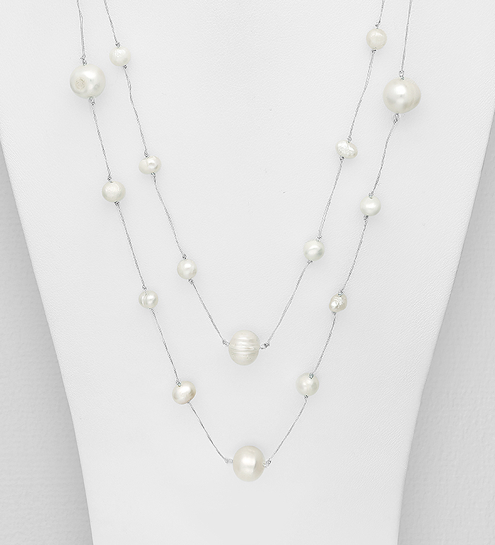 Wholesale Japanese Silk Cord Beaded With Fresh Water Pearl - SKU #382-1065
