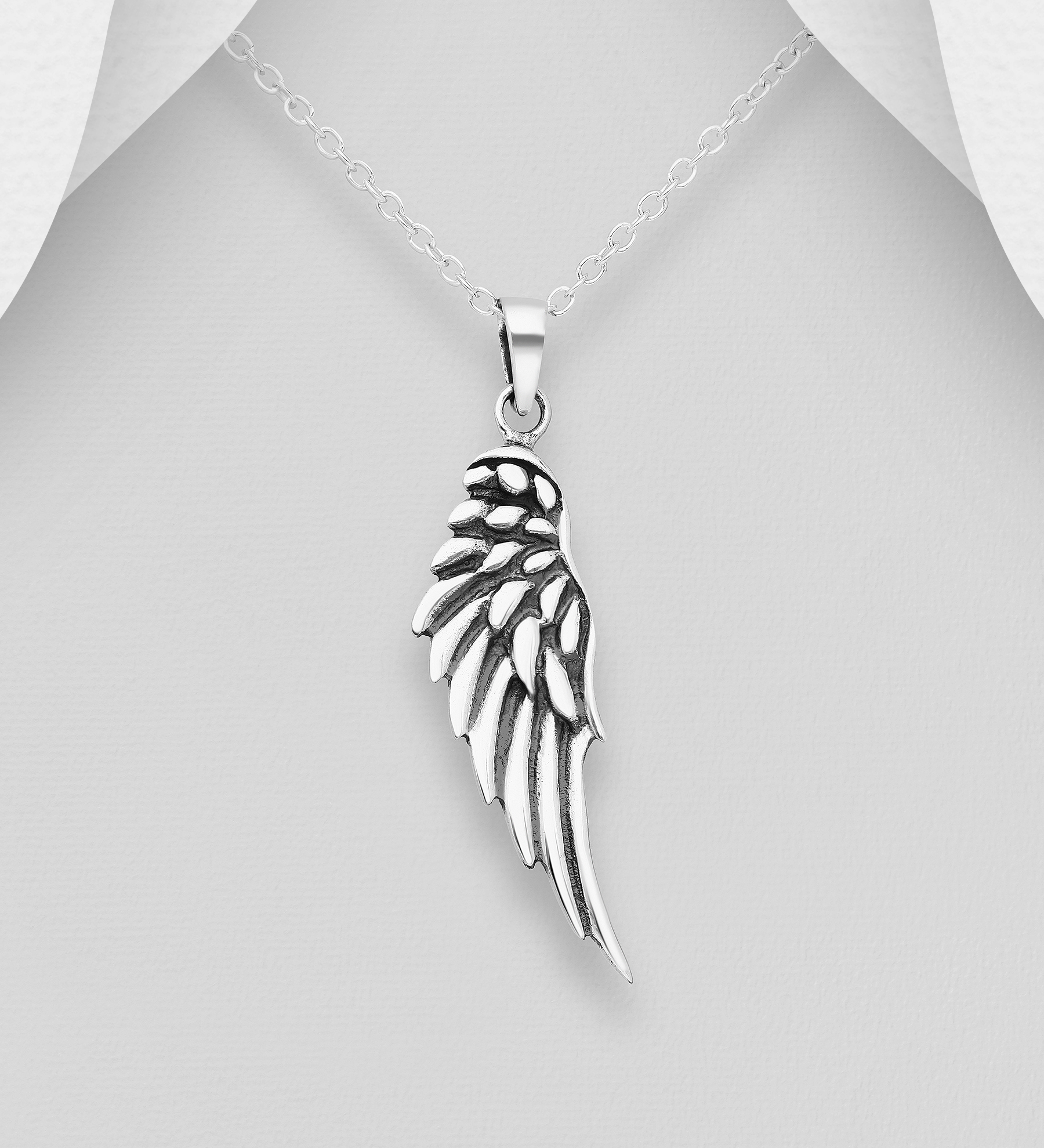 Wholesale 925 Sterling Silver Wings Pendant - SKU #706-2651a