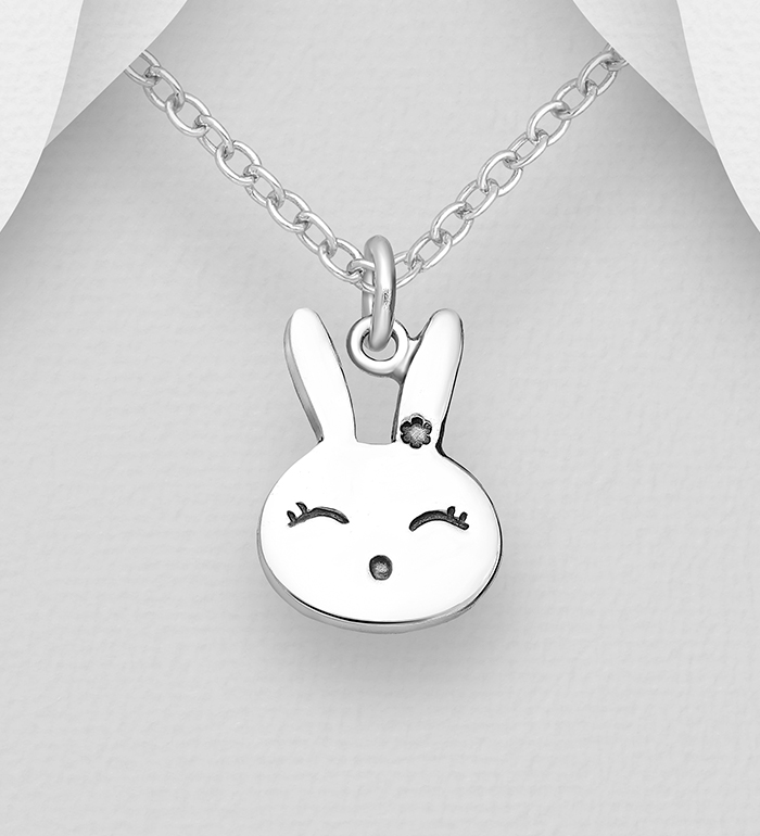 Wholesale 925 Sterling Silver Rabbit Pendant - SKU #1068-361