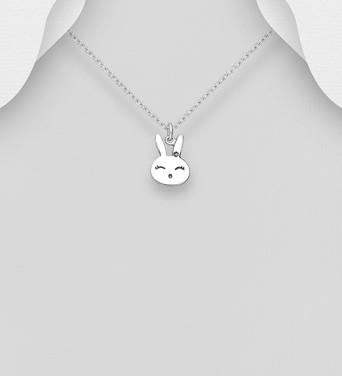 Wholesale 925 Sterling Silver Rabbit Pendant - SKU #1068-361