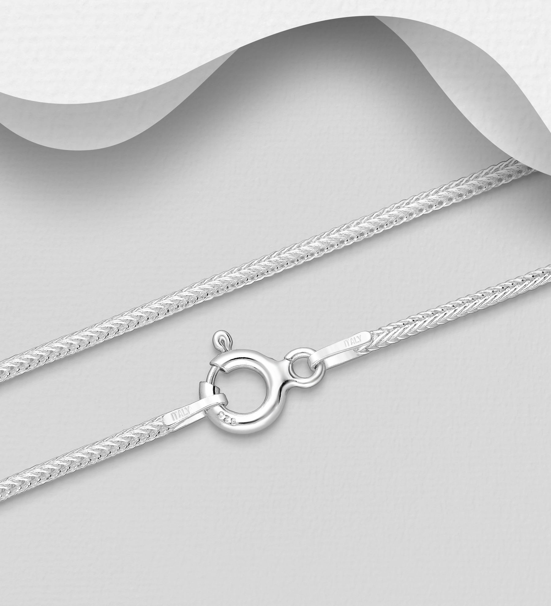 Italian made sterling silver chain. - SKU #706-11266