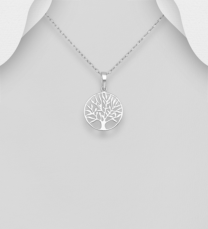 Wholesale 925 Sterling Silver Tree of Life Pendant - SKU #706-12278