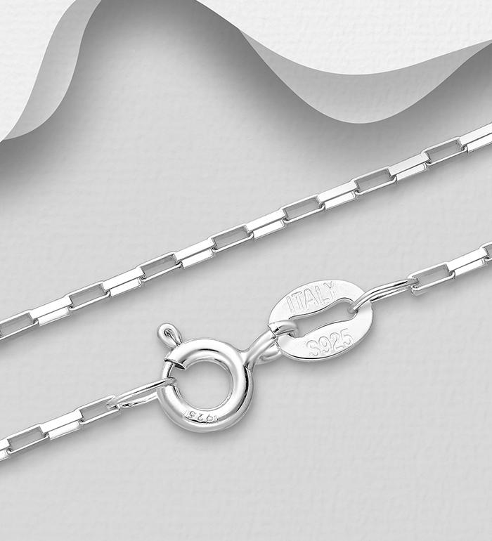Italian Delight - Wholesale 925 Sterling Silver Chain, 1 mm Wide, Made in Italy. - SKU #706-12808