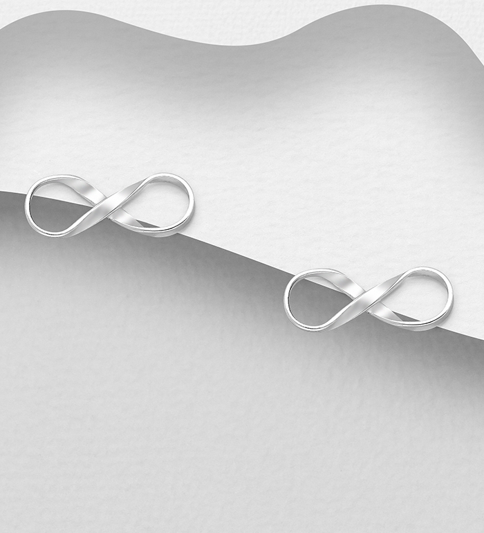 Wholesale 925 Sterling Silver Infinity Earrings - SKU #706-13691